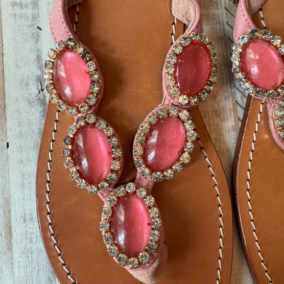 Mystique Boutique Pink Embellished Sandals - Picture 3 of 4